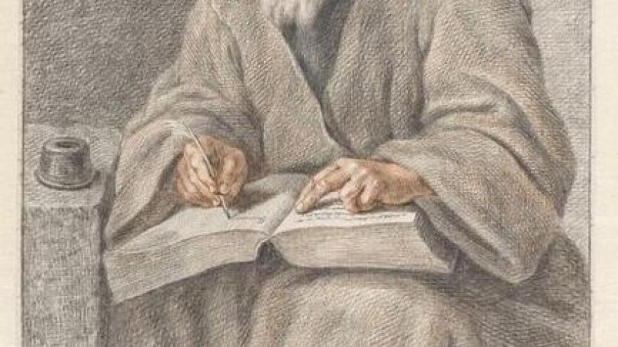 Man writing 